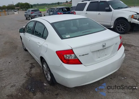 2012 Honda Civic Ex z USA, uszkodzony, nr VIN 19XFB2F84CE109134